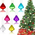 Set di 60 ciondoli a diamante in acrilico colorato per albero di Natale e decorazione festa - Diamond Pendant Style / Arcobaleno