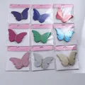 Cuadrícula detallada de coloridas mariposas 3D de PVC de doble capa en nueve tonos brillantes - Combo Multicolor