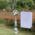 Attrape-soleil commémoratif avec patte en argent et prisme en cristal en coffret - Patte + Pendentif Boule de Cristal (Boîte Cadeau)