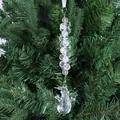 Hängende Acryl-Schneemann-Deko mit Kristallperlen für den Weihnachtsbaum-Schmuck - Schneemann Stil Eins / Klarweiß