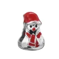 Charming snowman charm with red enamel hat and scarf for DIY Christmas bracelet - Normal Specification / Snowman with Scarf (11) / Silver