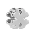 Charm a quadrifoglio in argento lucido per bracciali e gioielli fai-da-te - Quadrifoglio Argento (015) / Argento
