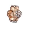 Rose gold flower charm with sparkling crystals for DIY snake chain necklaces and bracelets - Normal Specification / Rose Gold Flower Cluster Pave Charm (45)