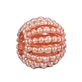 Rose gold spherical beaded charm with textured grain for DIY bracelets and necklaces - Normal Specification / Rose Gold Granular Spherical Bead (42)
