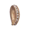 Charm distanziatore a goccia dorato con cristalli bianchi per la creazione di bracciali - Perla in Strass Distanziatore Forma D Oro (34)