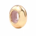 Polished gold-plated large hole bead charm for DIY bracelet and jewelry making - Large Hole Ring (3)