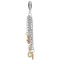 Silver-plated multi-chain charm with gold LOVE letters and intricate beaded texture detail - Normal Specification / LOVE Letter Multi Chain Pendant (26)