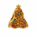 Golden Christmas tree charm bead with colorful stones for modular bracelets - Normal Specification / Rhinestone Christmas Tree (23)