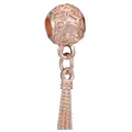 Roségoldener Herz-Charm mit gewebtem Quasten-Anhänger für DIY-Perlenarmbänder - Roségold Hohle Herz Quaste (40)