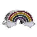 Pendentif arc-en-ciel en émail coloré avec nuages pour bracelets à breloques DIY - Breloque Arc-en-Ciel Nuage Émail (17)