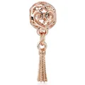 Eleganter roségoldener Hohlherz-Anhänger mit Metall-Quasten für DIY-Armbänder - Normale Spezifikation / Herzmuster Hohlquaste (34)