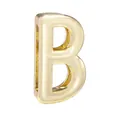 Goldener 10mm Buchstabe B Anhänger mit seitlichem Loch für DIY Armband Zubehör - Buchstabe B Stil