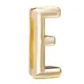 Polierte goldene 10mm Legierung Buchstabe E Schiebeperle für DIY Armbänder - Buchstabe E Stil