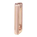 Roségoldene Schiebeperle aus Legierung für 10 mm flache Armbänder und Uhrenarmbänder - Buchstabe I