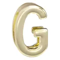 Polierte goldene 10mm Legierung Buchstabe G Perle für DIY personalisierte Armbänder - Buchstabe G Stil