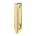 Polierte 10mm goldene Legierung Schiebeperle für DIY Armbänder und Uhrenbänder - Buchstabe I Stil
