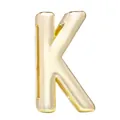 Goldener 10mm Legierung Buchstabe K Anhänger für DIY Schmuck Armbänder - Buchstabe K Stil
