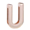Roségoldener 10mm Legierung Buchstabe U Gleiter für DIY Armbänder und Schmuckzubehör - Buchstabe U