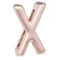 DIY Schmuckzubehör 10mm Roségold Buchstabe X Perle für Schieber Armbänder geeignet - Buchstabe X
