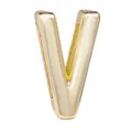 Polierter 10mm goldener Legierungsbuchstabe V Anhänger für DIY Armband Zubehör - Stil Buchstabe V