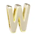 Polierte goldene 10mm DIY-Legierungsperle Buchstabe W mit Schlitz für Armbänder - Buchstabe W Stil