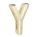3D-Goldlegierung Alphabet Buchstabe Y Anhänger Zubehör für 10mm DIY Armbänder - Buchstabe Y Stil