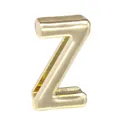Glänzende goldene Legierung Buchstabe Z Schiebeperle für 10mm DIY Armband - Buchstabe Z Stil