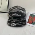 Καπέλο 5-panel με παραλλαγή τίγρης και επίπεδο γείσο για μοντέρνο στυλ δρόμου - M / Γκρι