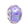 Paarse harskraal met groot gat en sterrenstelsel-folie-effect voor DIY-armbanden - Normale Specificatie / Paars Folie (041)