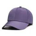 Detail view of purple quick-dry baseball cap with hexagonal grid texture and vents - M (56-58cm) / Purple