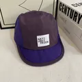 Cappellino 5 panel ad asciugatura rapida viola e marrone con patch Nature Treek - M / Viola