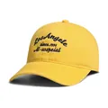Gorra de béisbol clásica de algodón amarillo con bordado y visera curva ancha - M (56-58cm) / Amarillo