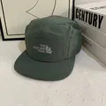 Gorra de camping de 5 paneles verde oscuro en ripstop con logotipo bordado - M (56-58cm) / Verde