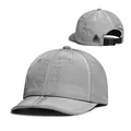 Detail of grey quick-dry ripstop fabric baseball cap with adjustable back strap - M (56-58cm) / Light Gray