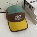 Cappellino camper outdoor color-block con ricamo So far So lucky e visiera corta - M(56-58cm) / Giallo