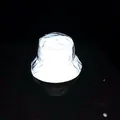 Unisex reflective bucket hat with high-visibility silver finish for hip hop style - M (56-58cm) / Bucket Hat