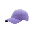 Gorra de béisbol de algodón morado sólido con parte superior suave y visera curva - Ajustable / Púrpura
