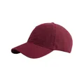 Gorra de béisbol clásica de lona de algodón color burdeos con diseño minimalista - Ajustable / Burdeos