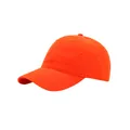 Gorra de béisbol clásica de algodón naranja brillante con estructura de seis paneles y visera - Ajustable / Naranja Texas