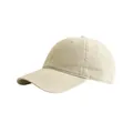 Gorra de béisbol minimalista de algodón beige claro con diseño de seis paneles y visera - Ajustable / Beige