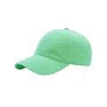 Gorra de béisbol clásica en color verde menta con parte superior suave y visera curva - Ajustable / Verde claro