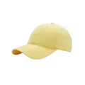 Gorra de béisbol unisex amarillo pálido de algodón con corona suave y diseño minimalista - Ajustable / Amarillo Neón