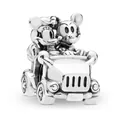 Ciondolo auto Topolino e Minnie in lega lucida per braccialetti fai-da-te - Topolini dei cartoni animati alla guida (9)