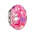 Roze doorschijnende harskraal met glitter pailletten en zilveren kern voor DIY-sieraden - Kersenbloesemroze met Pailletten (Z001)