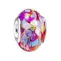 Kleurrijke hars bedelkraal met pailletten en zilveren ringen voor trendy DIY-armbanden - Iriserende Ruitpailletten (Z008)