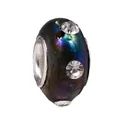 Iridiserende harskraal met oil-slick afwerking en strassteentjes voor DIY armbanden - Veelkleurig Iriserend Met Strass (Z040)