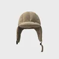 Khaki gesteppte Fliegermütze für den Winter mit Ohrenschützern und verstellbarem Riemen - M / Khaki