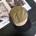 Dettaglio cappello a cinque pannelli color-block in nylon a rapida asciugatura con occhielli - M / Verde Matcha