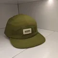 Λαδί καπέλο camper 5-panel με κέντημα 'MY FAVORITE' και σχέδιο με επίπεδο γείσο - M (56-58cm) / Πράσινο του Στρατού