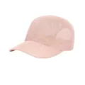 Detailed close-up of light pink woven mesh texture on a breathable baseball cap - M (56-58cm) / Pink